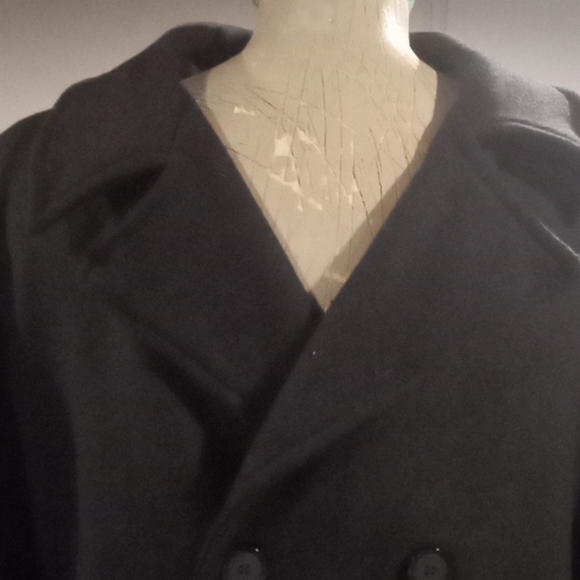 Double Breasted Pea Coat by Match & Stick. M - Picture 4 of 10